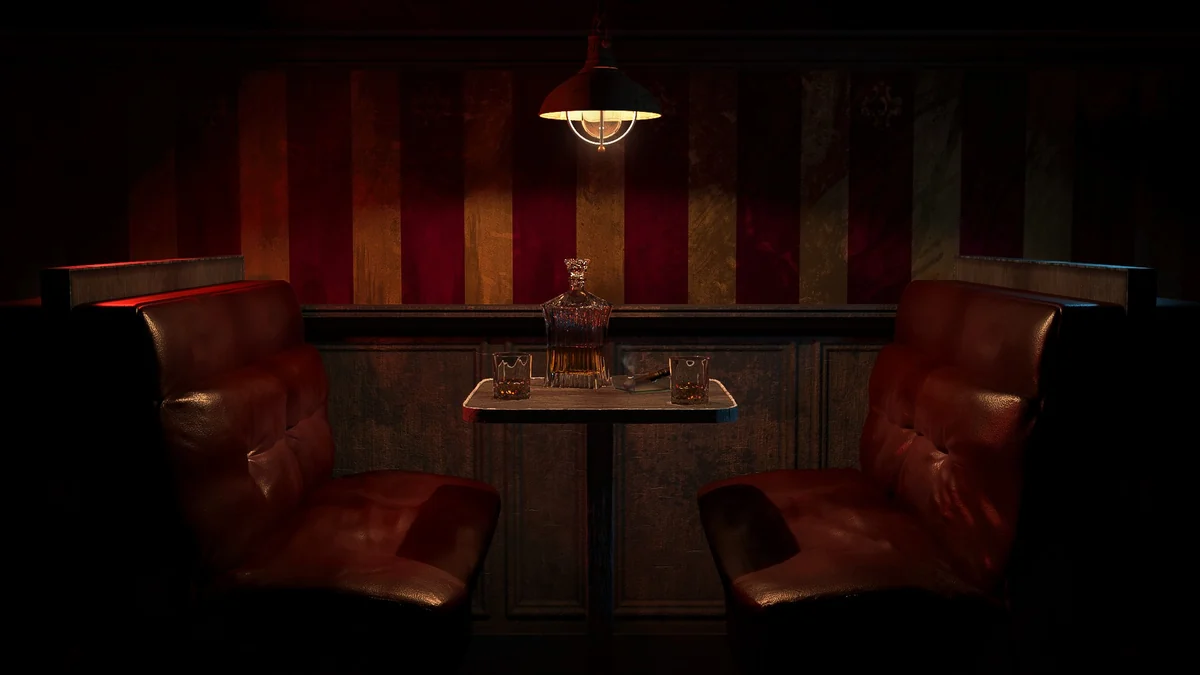 Bar malfamé — Environnement 3D